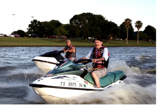 Chuck and Shane on Jet Ski