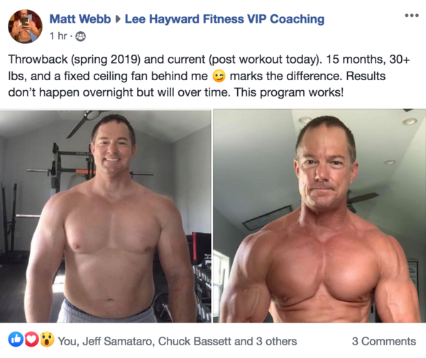 Matt got back in his all time best shape with the Muscle After 40 Blueprint!