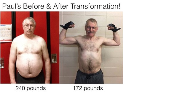 Click Here to learn how Paul went from 240 lbs. to 172 lbs.