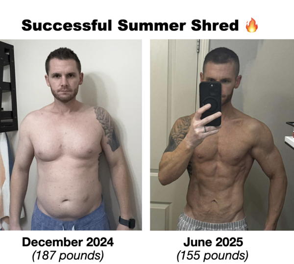 Brett's Summer Shred Before & After Pics!