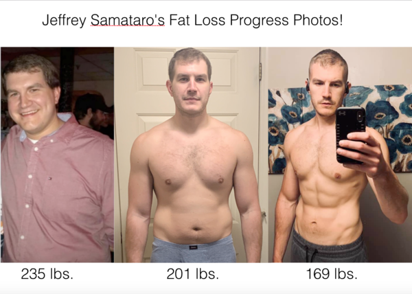 Jeff's Fat Loss Progress Pics!