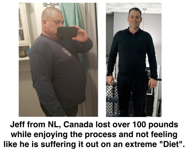 Jeff lost over 100 pounds