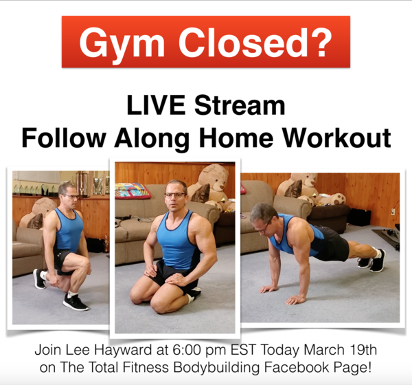LIVE Stream Follow Along Home Workout with Lee Hayward