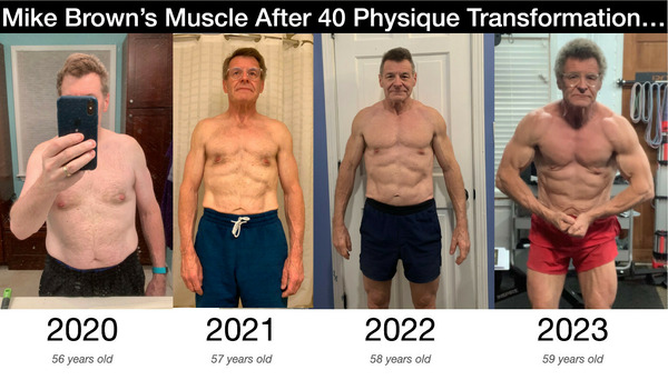 Mike Brown's Muscle After 50 Before & After Transformation