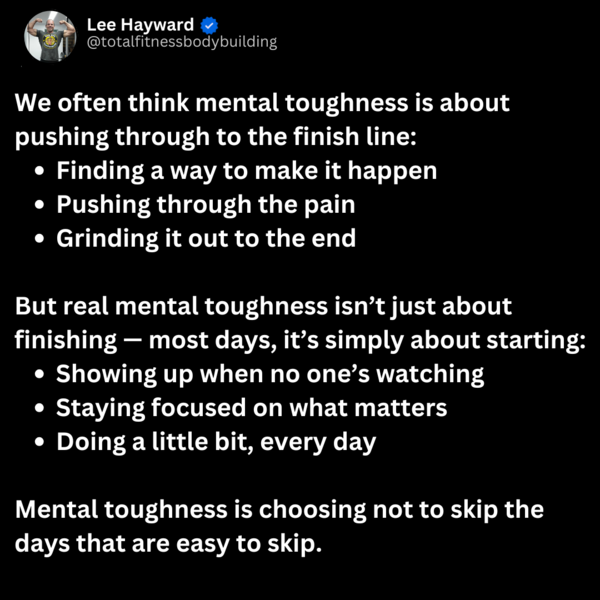 This is Real Mental Toughness...