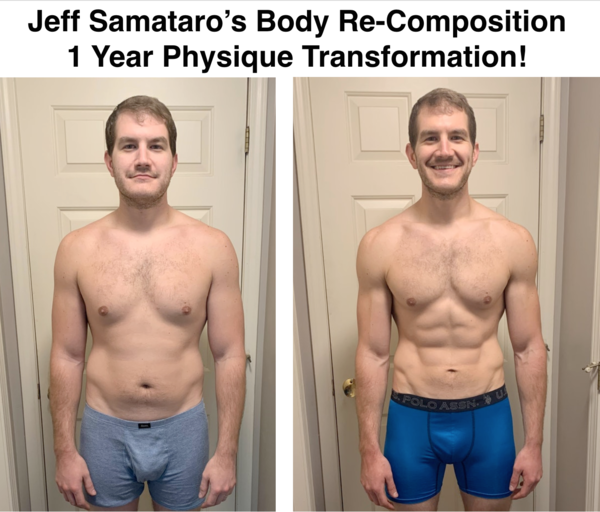Jeff's 12 month physique transformation progress pics