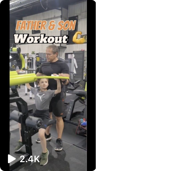 Father and Son Workout Video