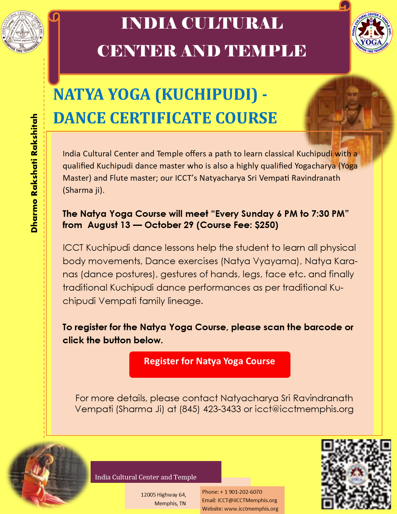 Register for Natya Yoga Course