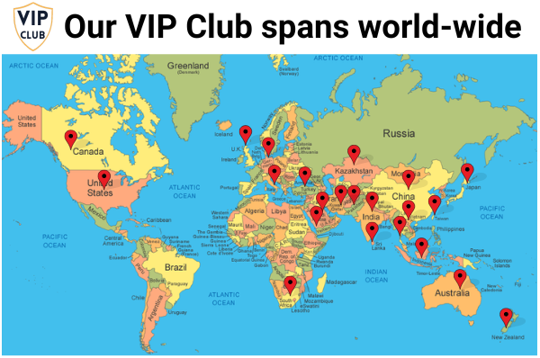 VIP Club Spans World-Wide