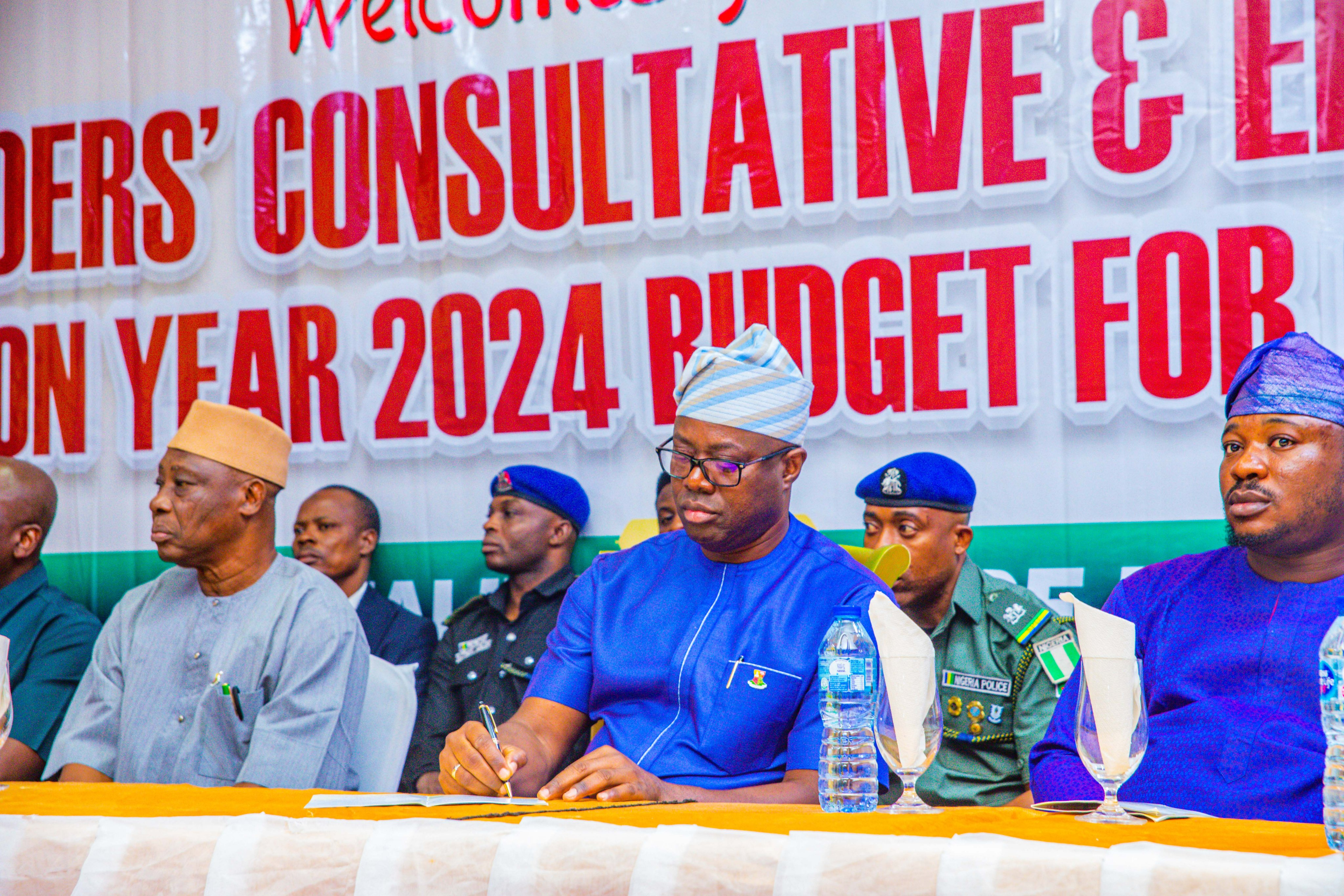 Governor Seyi Makinde at the Budget Stakeholder Event Flagofff