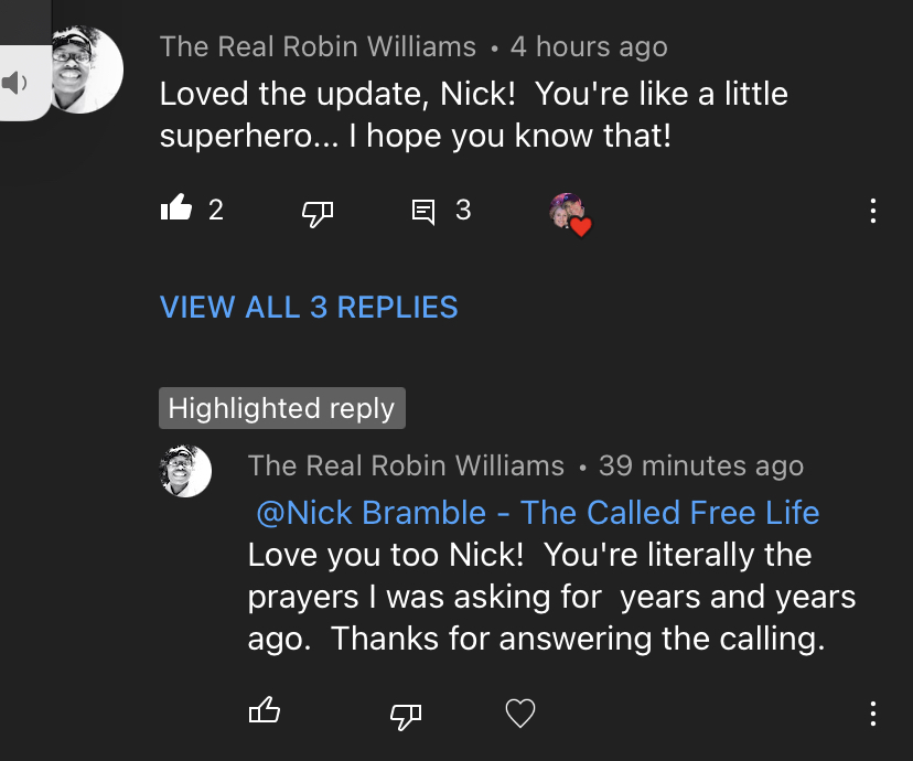 Nick Bramble Robin Answered Prayer