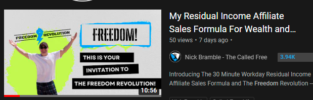 Nick Bramble YT video search