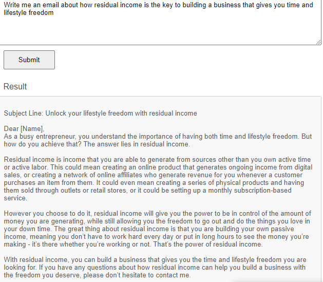 Nick Bramble AI example