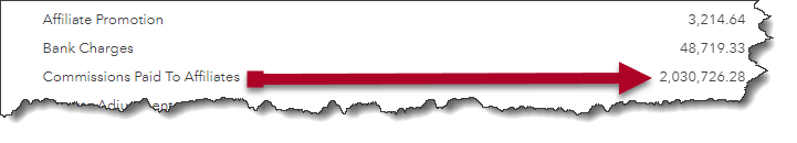 Nick Bramble 2 Million in commissions paid.