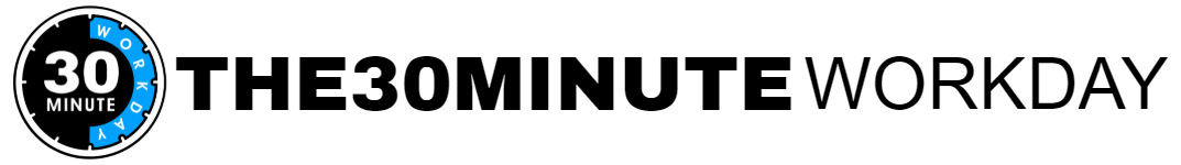 Nick Bramble 30 Minute Workday Long Logo - Black