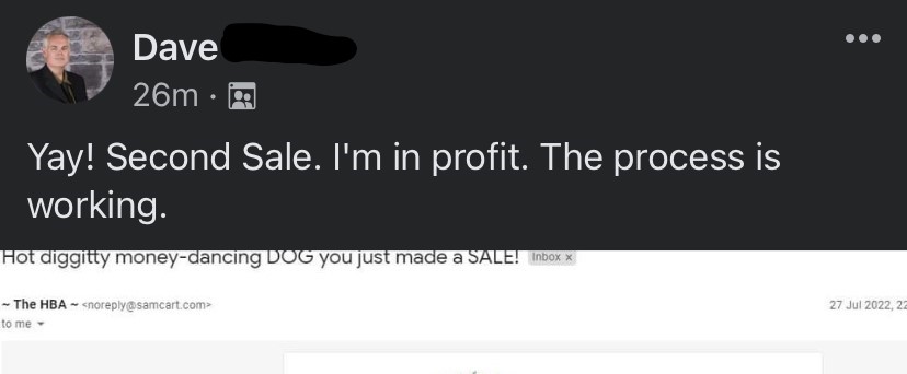 Nick Bramble - Dave Parton in profit