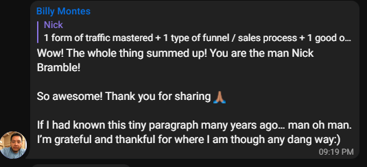 Nick Bramble the man billy