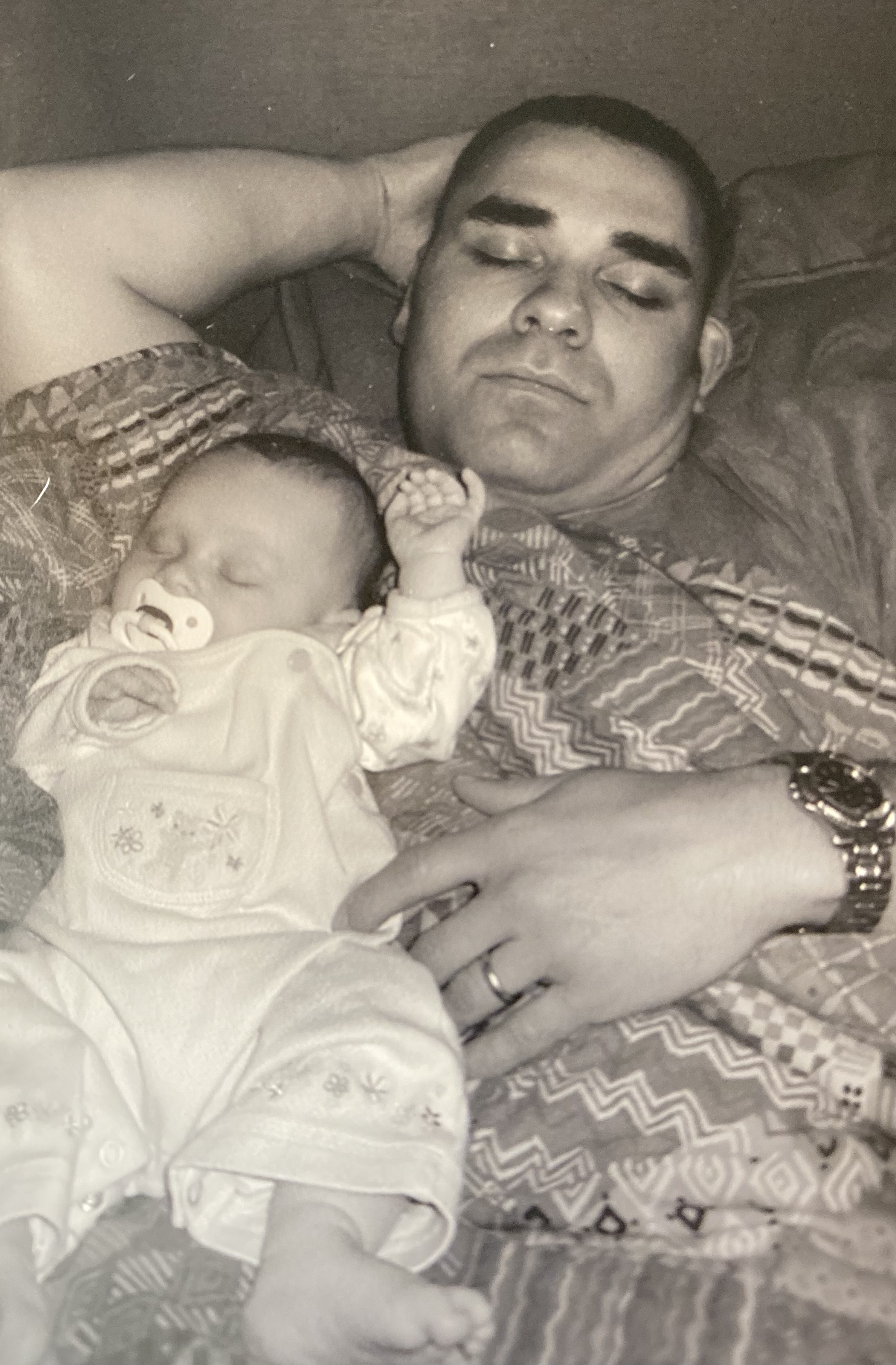 Nick Bramble Avery Baby sleeping