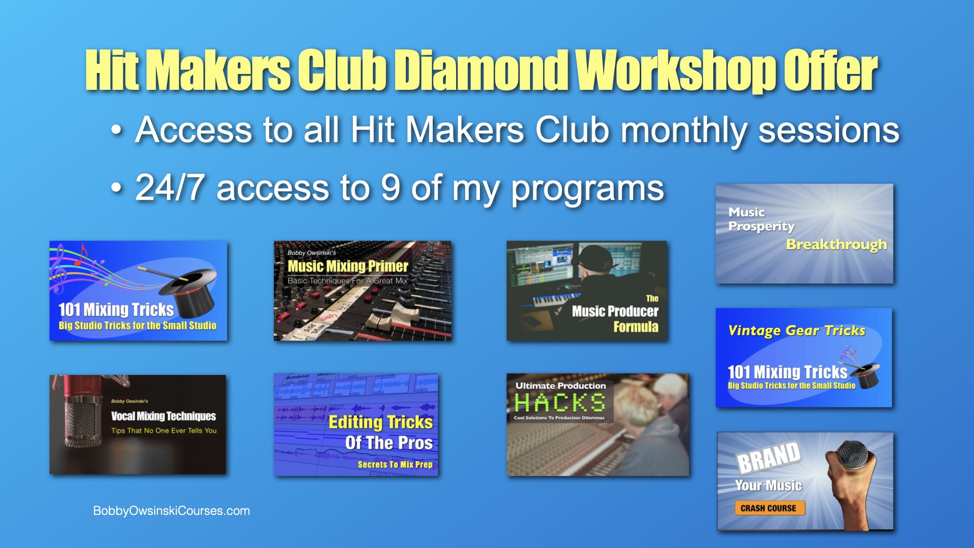 Hit Makers Club Diamond Tier course access image