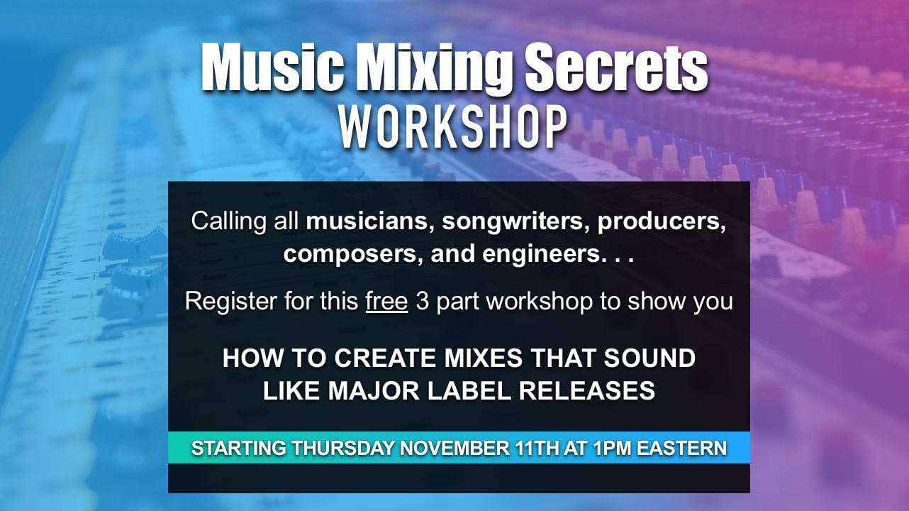 Mixing Workshop registration image