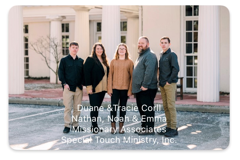 Duane and Tracie Corll  and family Nathan, Noah, Emma 