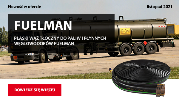 Płaski wąż tłoczny do paliw i płynnych węglowodorów FUELMAN