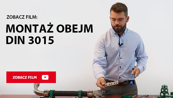 Montaż obejm DIN 3015