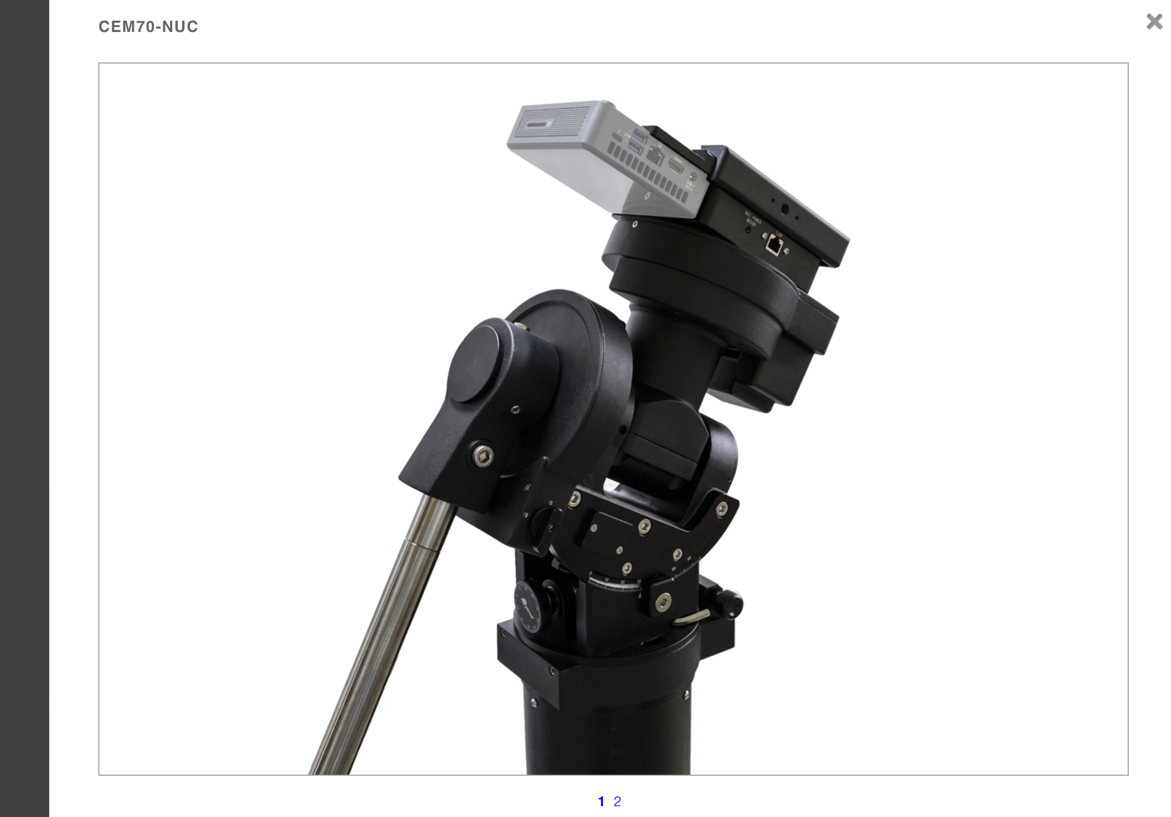 New! Ioptron 70AN mount with NUC technology in stock now