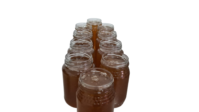 Real honey in jars for sale