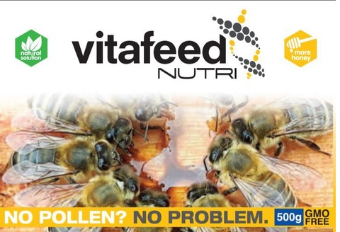 Natural Pollen Substitute Feed for Bees