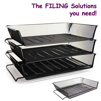 Stacking Letter Tray-Black