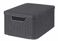 Style Box with Lid-Dark Grey