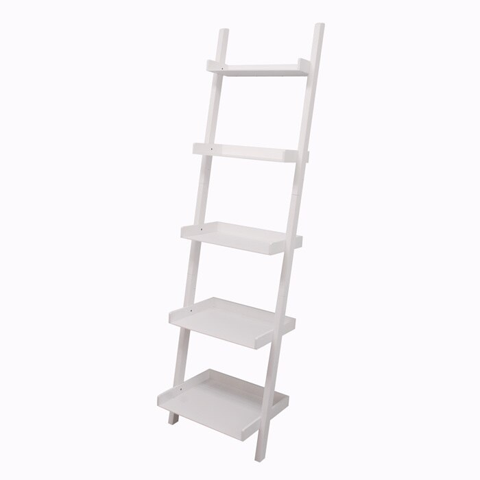 Leaning Wall Shelf-white/black