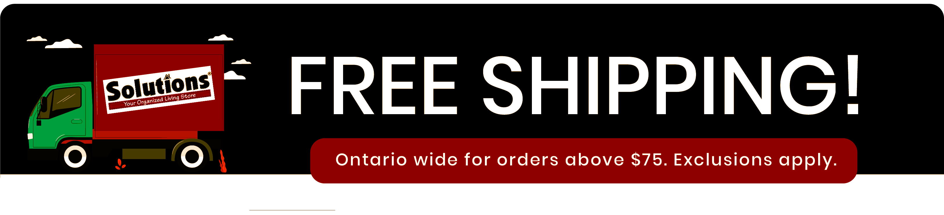 FREE SHIPPING OVER $75 IN ONTARIO!