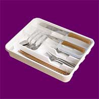 Double Decker Flatware Tray