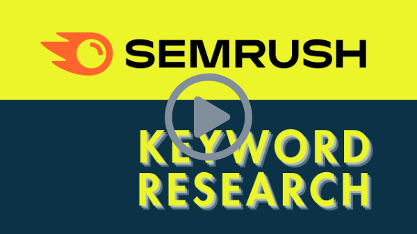 Semrush keyword research tutorial