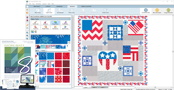 Product Spotlight: Electric Quilt 8 (EQ8) EQ has been the leader in quilt-design software for over 30 years now and the reviews for EQ8 continue to pour in! You won't believe how easy it is to design your own quilts. Shop Software >